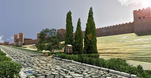 Immagine delle mura di via Trebbiola